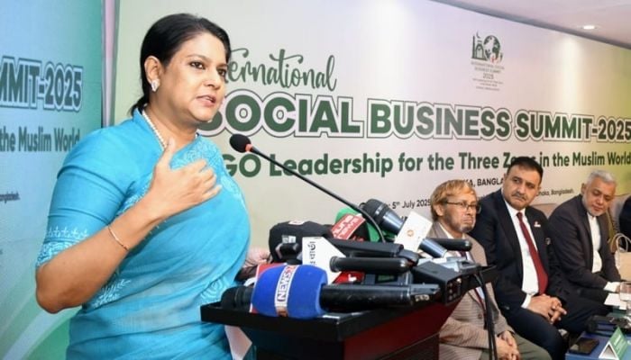 Rizwana calls for Muslim world’s leadership in achieving three zeros goal