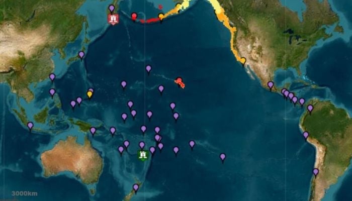 Widespread tsunami warnings after magnitude 8.8 quake off Russia's east coast