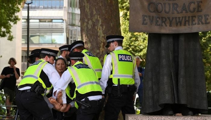UK police arrest over 466 at protest for banned Palestine Action group