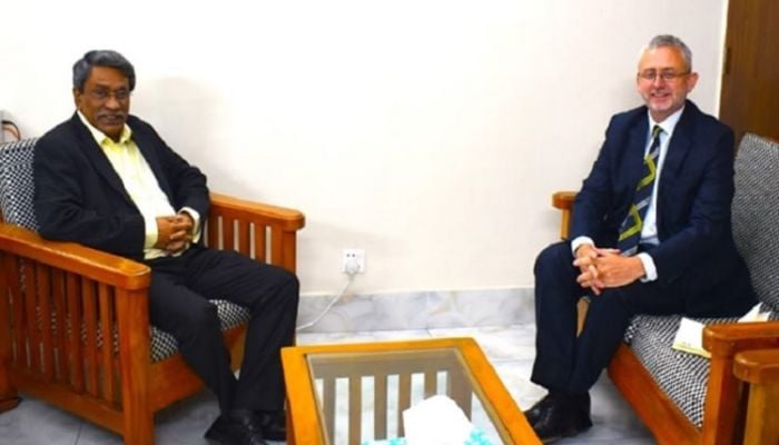 EU Ambassador Miller meets Prof Ali Riaz 