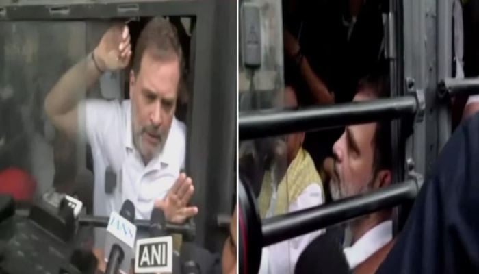 Rahul Gandhi, Priyanka Gandhi detained by police
