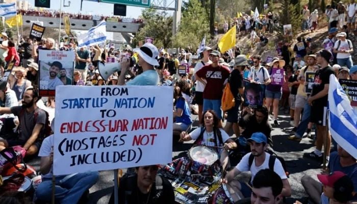 Israelis hold nationwide protest to end Gaza war