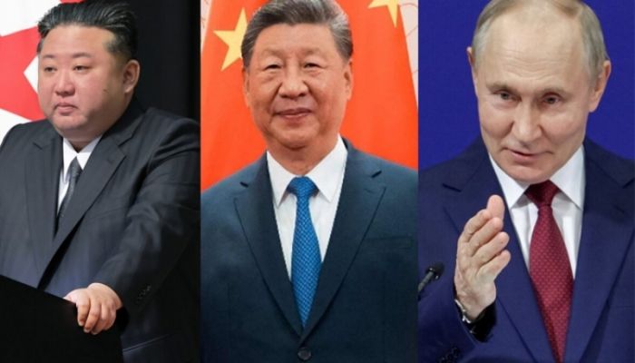 Kim, Putin at Xi's side for massive China military parade