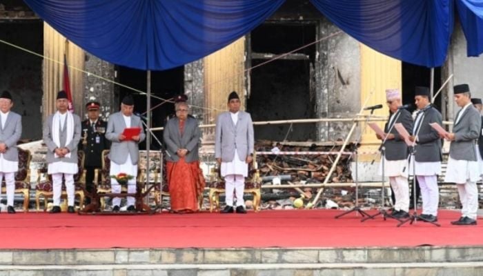 New Nepal interim ministers sworn in after protests
