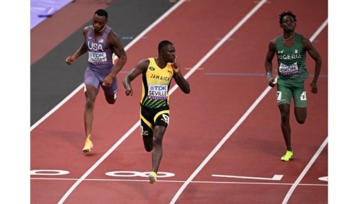 Jamaica's Oblique Seville wins men's world 100m gold
