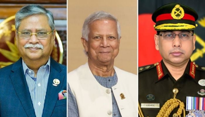 Army Chief meets Chief Adviser, President