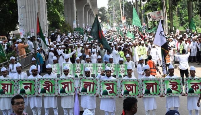 Eid-e-Miladunnabi rally brought out in Dhaka