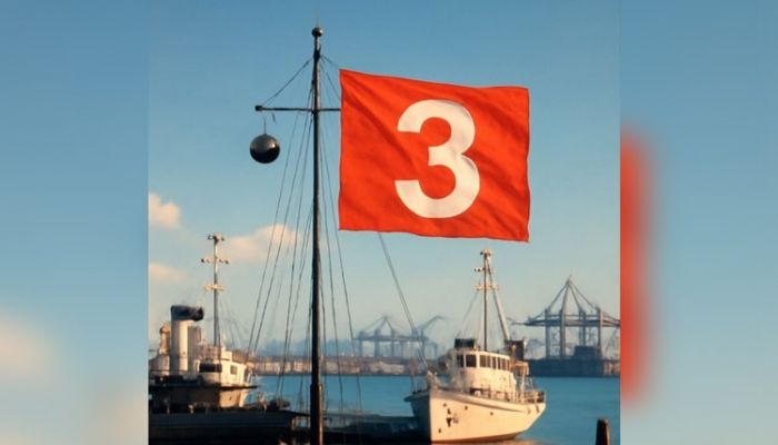 Deep depression over Bay, signal 3 for sea ports