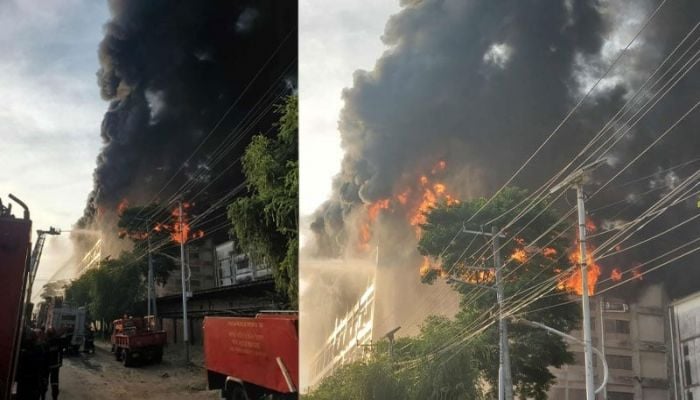Massive fire breaks out at factory in CEPZ
