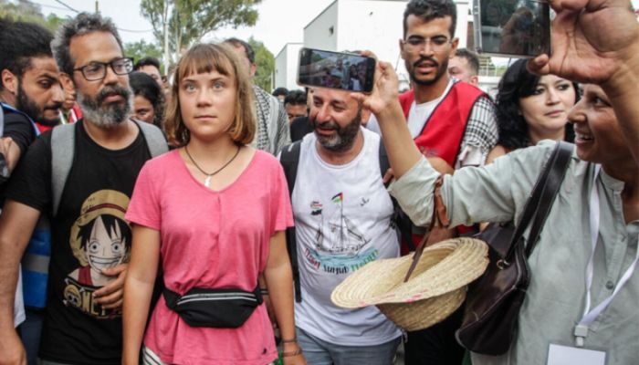 Greta Thunberg among Gaza flotilla detainees to leave Israel