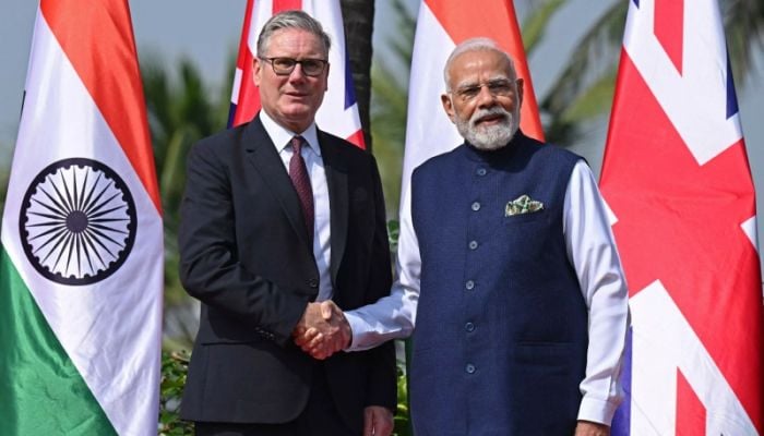 Starmer meets Modi on his first visit to India