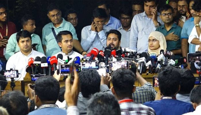 No caretaker govt before referendum: Nahid Islam