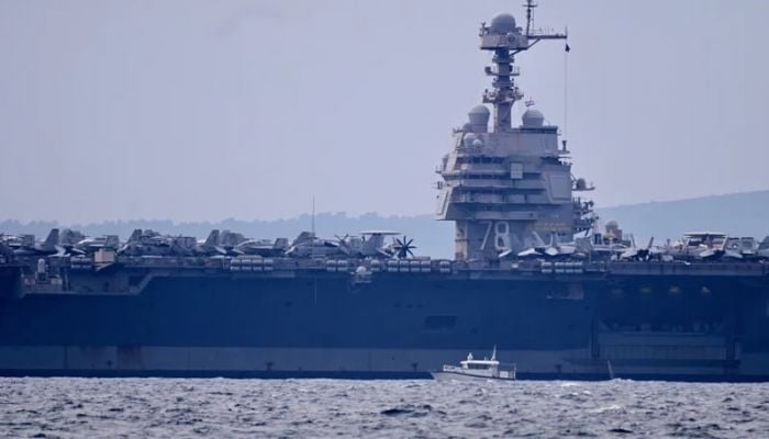 Venezuela's Maduro says US 'fabricating war' as it deploys world's largest warship