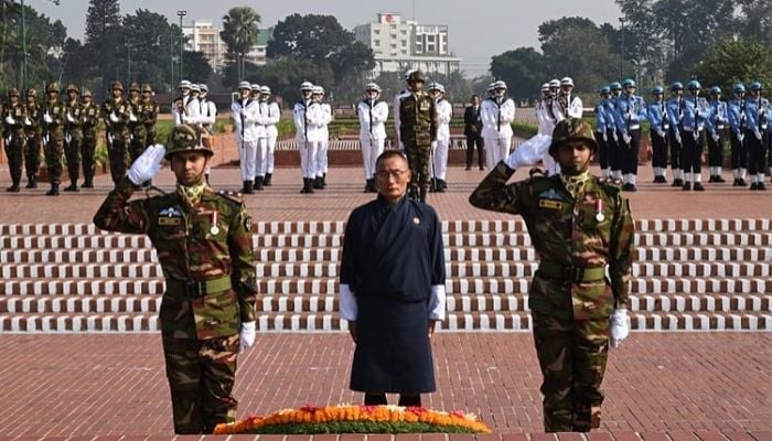 Bhutanese PM pays homage to Liberation War martyrs in Savar