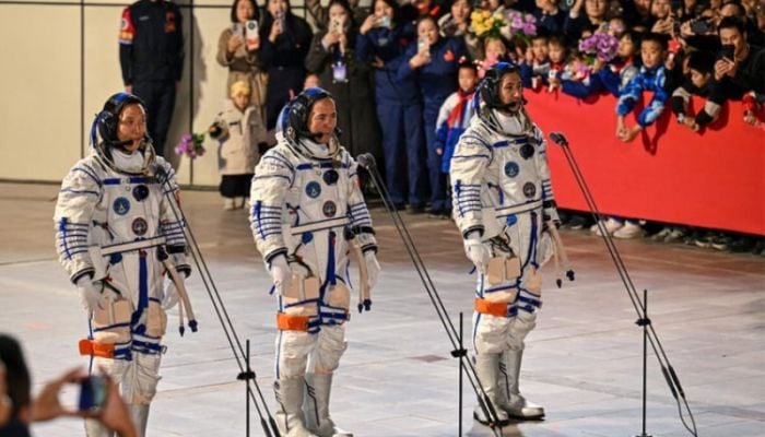 China sends youngest astronaut, mice to space station