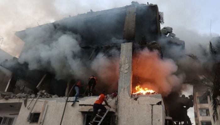 Gaza civil defence says 21 killed in Israeli strikes