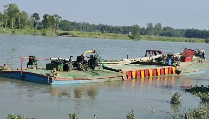 Three individuals penalised for illegal sand extraction in Halda River