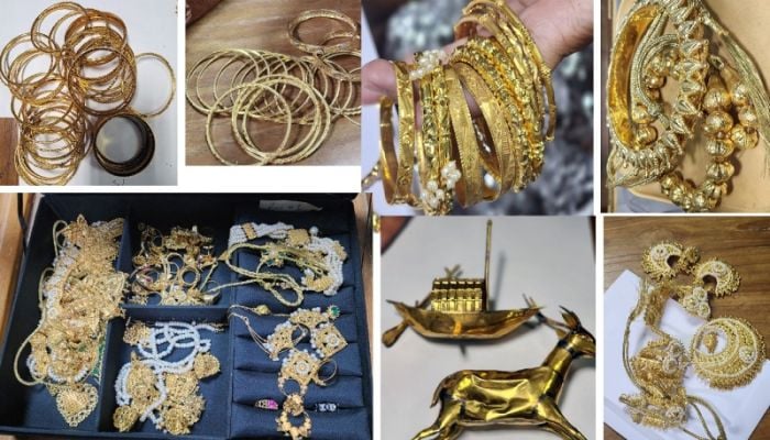 9.7 kg of gold found in two bank lockers of Sheikh Hasina