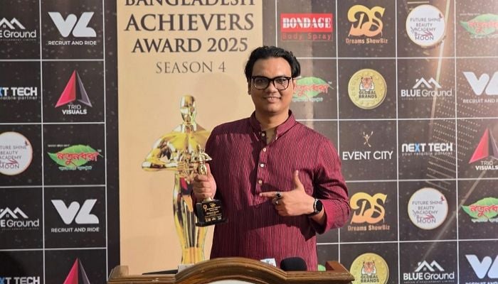 Shahad Sharif honoured with Bangladesh Achievers Awards 2025 for Visual Artist of the Year