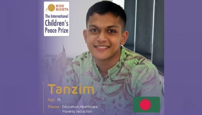 Bangladeshi boy nominated for Children's Peace Prize