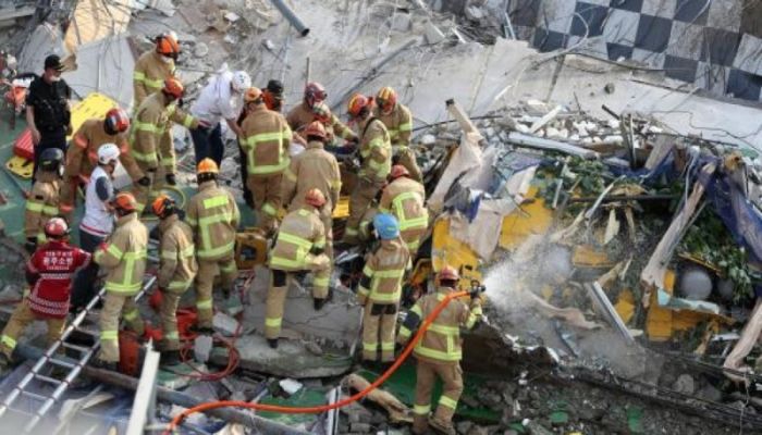 Seven trapped after S. Korea power plant structure collapse