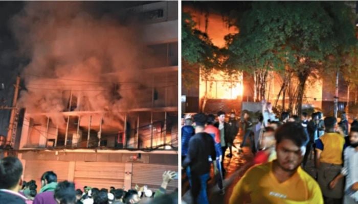 Attacks, arson at Prothom Alo, The Daily Star offices