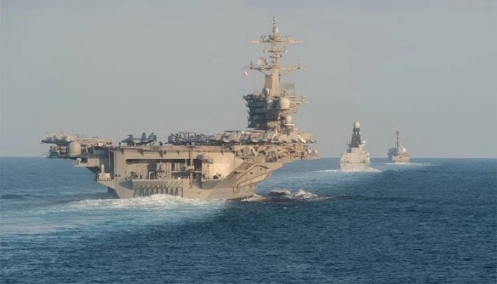 US aircraft carrier has arrived in Middle East