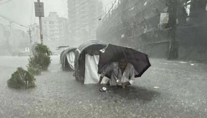 Low-lying areas of Chittagong city submerged in two-hour rain