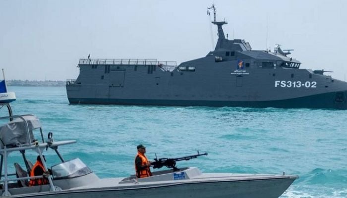 Iran Guards say will deal 'severely' with military ships transiting Strait of Hormuz