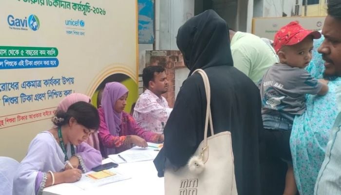 Measles-rubella vaccination begins in 30 upazilas