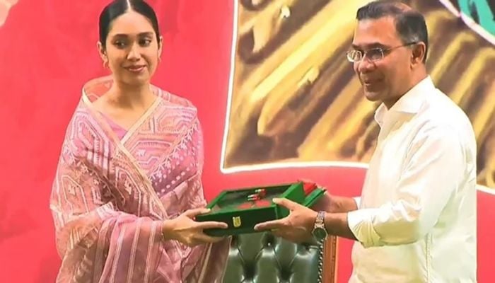 Zaima Rahman receives Khaleda Zia's Independence Award