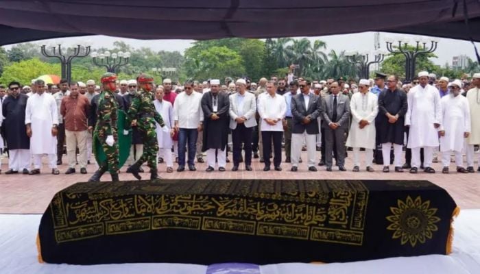 PM attends Namaj-e-Janaza of ex-state minister Mizanur Rahman Sinha