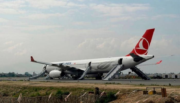 Turkish Airlines plane catches fire at Nepal airport, passengers safe