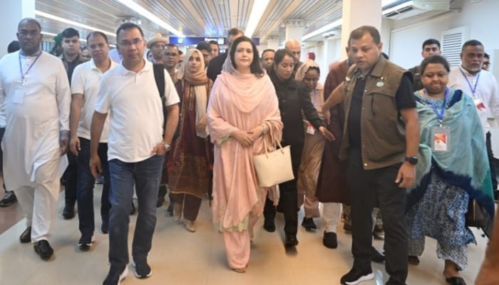 PM arrives in Sylhet on daylong official tour