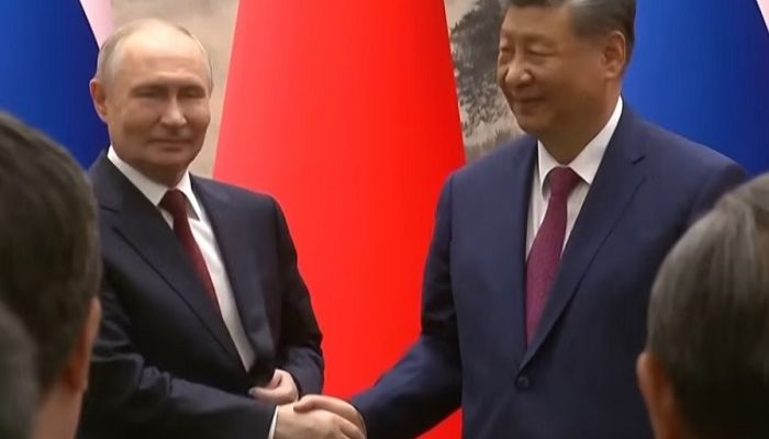 Xi says world is at risk of ‘law of the jungle’ as he hails China-Russia links