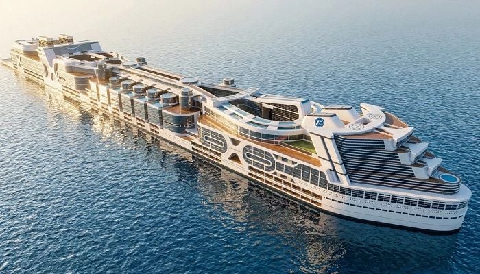Nearly a mile long and 80,000 on board – welcome to the first floating city
