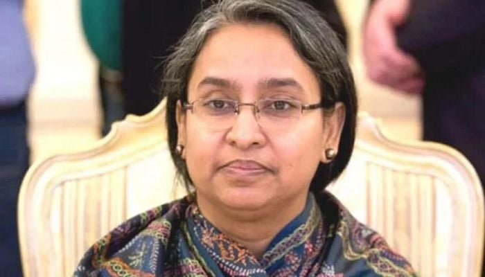 Dipu Moni falls ill in prison, transferred to DMCH for treatment