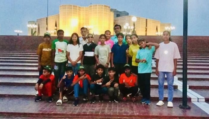 Yasser facilitates Parliament visit for Nandail women footballers