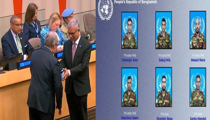 Six Bangladeshi peacekeepers receive UN's highest honour
