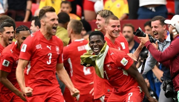 Switzerland beat Colombia on penalties to set up quarterfinal clash with Argentina