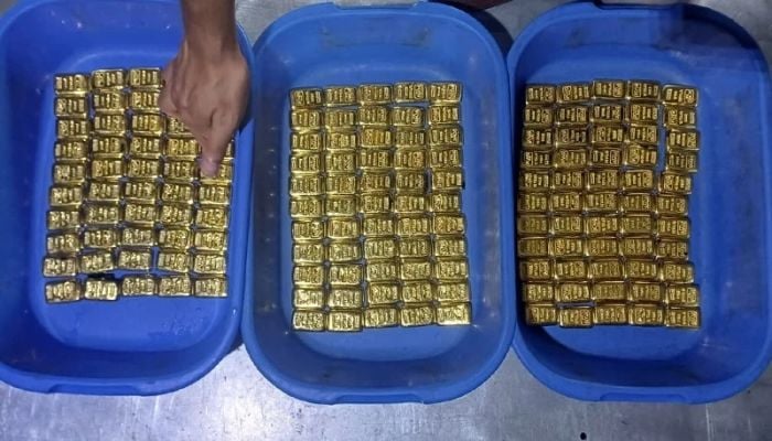 19 kg of gold seized in Shahjalal