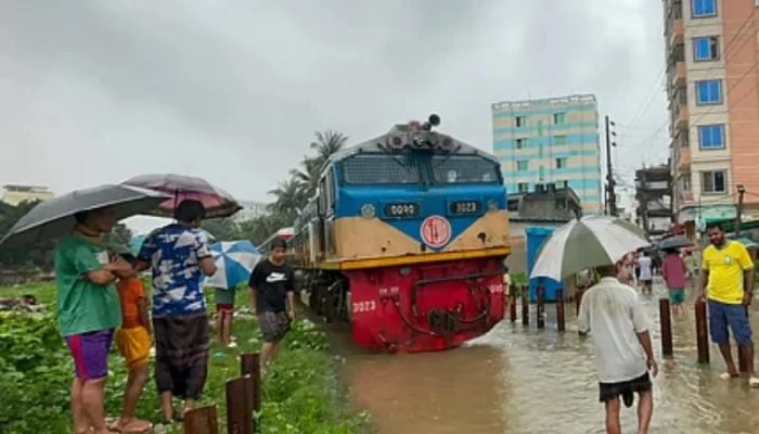 Rail tracks submerged, train services suspended on Ctg-Cox's Bazar route