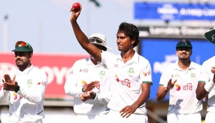 Hasan six-for bowls out Australia for 198 in 1st innings 