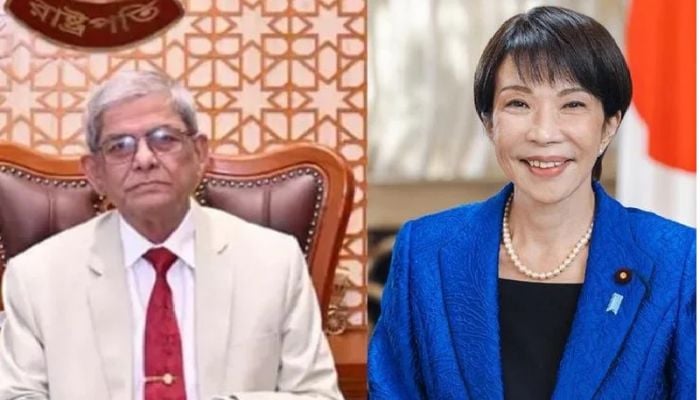 Japanese PM Takaichi congratulates President Mirza Fakhrul
