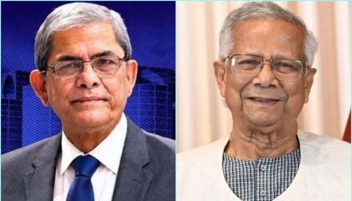 Prof Yunus congratulates Mirza Fakhrul Islam Alamgir on his election as president