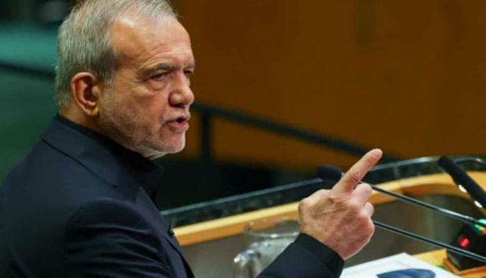US delegation walks out as Iran’s Pezeshkian angrily responds to Trump at UN General Assembly