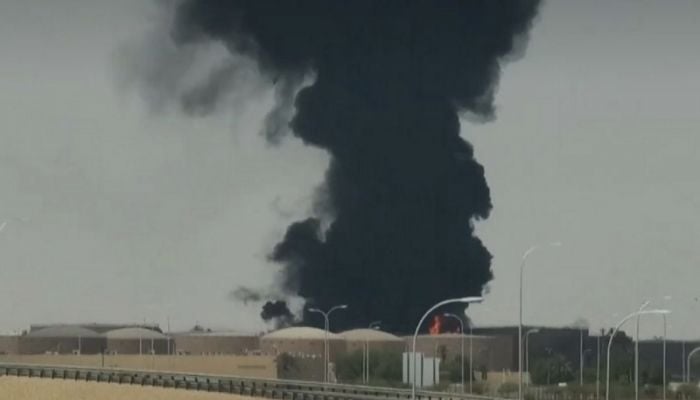 Smoke seen near Riyadh airport after air raid alerts in Saudi capital