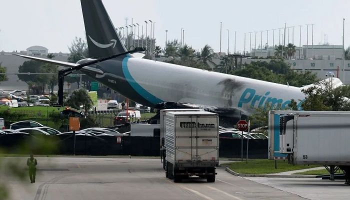 Five dead after Amazon cargo plane crashes at Miami airport